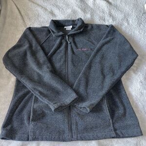 Fleece Jacket Zip Up Women's 2XL Gray San Francisco Embroidered Landway